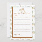 キュートファームバーンドベイビーシャワー 招待状 (正面)