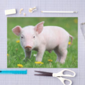キュートファームリビングバーンピンクピグレット 薄葉紙 (クラフト)