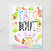 キュートフィエスタタコテーマバビーシャワー招待状 招待状 (裏面)