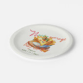 キュートフィエスタナチアベレーターベビーシャワーカスタム ペーパープレート (アングル)