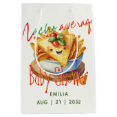 キュートフィエスタナチアベレーターベビーシャワーカスタム ミディアムペーパーバッグ (正面)