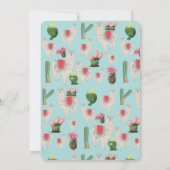 キュートフィエスタラマ&サボスチャイルドズ誕生日 招待状 (裏面)