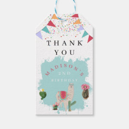 キュートフィエスタラマ&サボス子供の誕生日 ギフトタグ