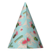 キュートフィエスタラマ&サボス子供の誕生日 パーティーハット (裏面)