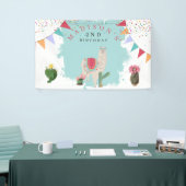 キュートフィエスタラマ&サボス子供の誕生日 横断幕 (トレードショー)