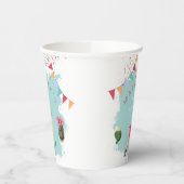 キュートフィエスタラマ&サボス子供の誕生日 紙コップ (左)