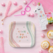 キュートフィエスタレインボー誕生日 ペーパープレート (パーティー)