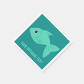 キュートフィッシュカスタム紙ナプキン スタンダードカクテルナプキン (角)