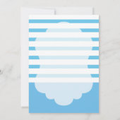 キュートフィッシュバブルベビーシャワーテーマ 招待状 (裏面)