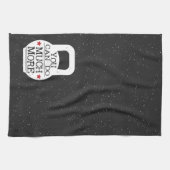 キュートフィットネスやる気を起こさせるトレーニングジムケトルベル キッチンタオル (横)