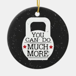 キュートフィットネスやる気を起こさせるトレーニングジムケトルベル セラミックオーナメント