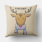 キュートフィンランドトナカイ装飾用クッション クッション (裏面)