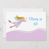 キュートフェアリーのゴッドマザーアンドドット誕生日招待状 招待状 (裏面)