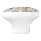 キュートフェアリーアンドバタフライイラストレーション セラミックノブ (側面)