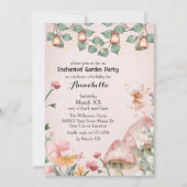 キュートフェアリーエンチャントガーデンパーティー 招待状 (正面)