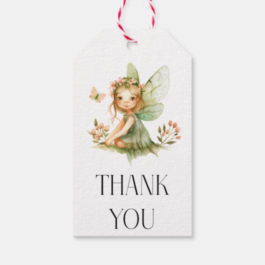 キュートフェアリーファースト誕生日 ギフトタグ (裏面)