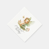 キュートフェアリーファースト誕生日 スタンダードカクテルナプキン (角)