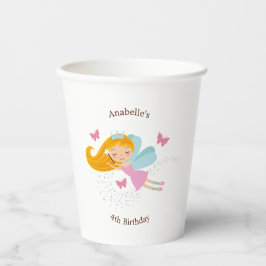 キュートフェアリープリンセスガールズ誕生日 紙コップ