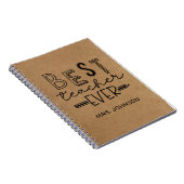 キュートフェイククラフト最高の先生エバー ノートブック (右側)