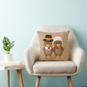 キュートフェイクバーラップ感謝祭の七面鳥 クッション (椅子)