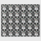 キュートフェスティバルホリデーペンギングリッター雪片 ラッピングペーパー (フラット)