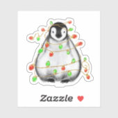 キュートフェスティバルホリデーペンギン |グリーンプレイド シール (シート)