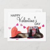 キュートフェレバレンタインデーハート シーズンポストカード (正面/裏面)