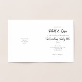 キュートフォイル結婚式招待状 箔カード (内部)