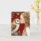 キュートフォレストコアホリデーフェアリー カード (黄色い花)