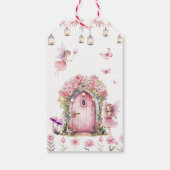 キュートフォレストフェアリーフローラガーデン誕生日の好意 ギフトタグ (裏面)