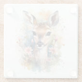 キュートフォレストベビーパイン親愛ト子供部屋アート ガラスコースター (裏面)