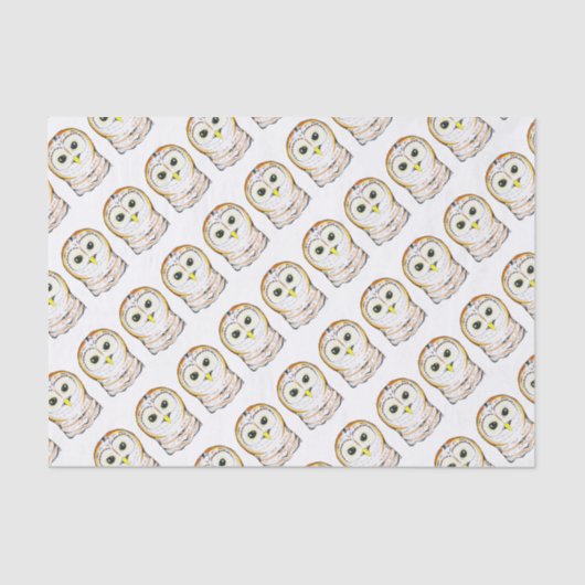 キュートフクロウインクスケッチ 薄葉紙 (正面)