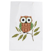 キュートフクロウ抱き枕 ミディアムペーパーバッグ (裏面)