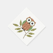 キュートフクロウ紙ナプキンス スタンダードカクテルナプキン (角)