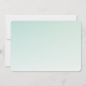 キュートフクロウinグリーントップハット誕生日 招待状 (裏面)