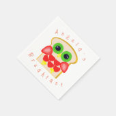 キュートフクロフルーツブレックファースト スタンダードカクテルナプキン (角)