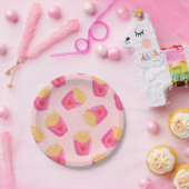 キュートフフランスのリーズ紙プレート ペーパープレート (パーティー)