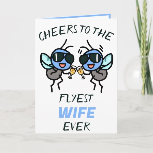 キュートフライおもしろいプン応援トゥワイザーズハッピーバースデー サンキューカード (正面)