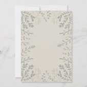 キュートフラワーエレガント結婚式招待状 招待状 (裏面)