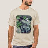 キュートフラワーガーデンカエル自然 Tシャツ (正面)