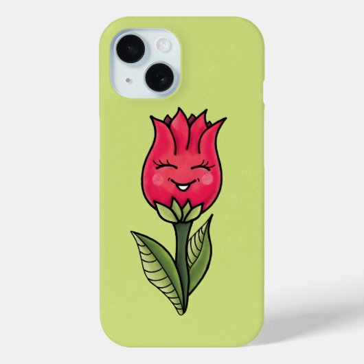 キュートフラワーキャラクター ガーリー Case-Mate iPhoneケース (裏面)