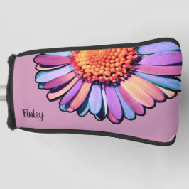 キュートフラワーパープルピンクブルーボホデイジーバイセクシュアル ゴルフヘッドカバー