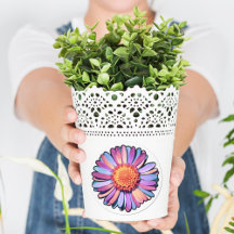 キュートフラワーパープルピンクブルーボホデイジーバイセクシュアル