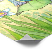 キュートフラワーフェアリーファンタジーアート ポスター (角)