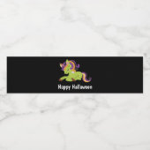 キュートフランケンシュタインユニコーンハッピーハローウィン ペットボトルラベル (シングルラベル)