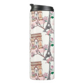 キュートフランスのテーマモノグラム |フランスのランドマーク タンブラー (回転右)