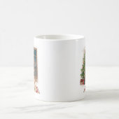 キュートフランスのブルドッグのクリスマスマグ コーヒーマグカップ (中央)