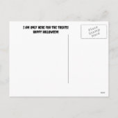 キュートフランスのブルドッグフレンチヴァンパイアハロウィーン シーズンポストカード (裏面)