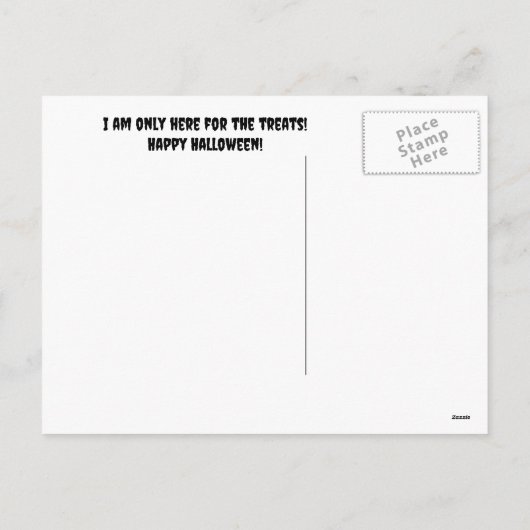 キュートフランスのブルドッグフレンチヴァンパイアハロウィーン シーズンポストカード (裏面)