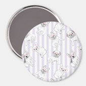 キュートフランスのブルドッグ/ボストンテリア マグネット (正面/裏面)